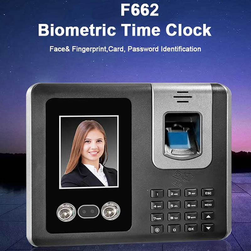 F662 Biometric Palm and Fingerprint Facial Recognition Attendance Machine